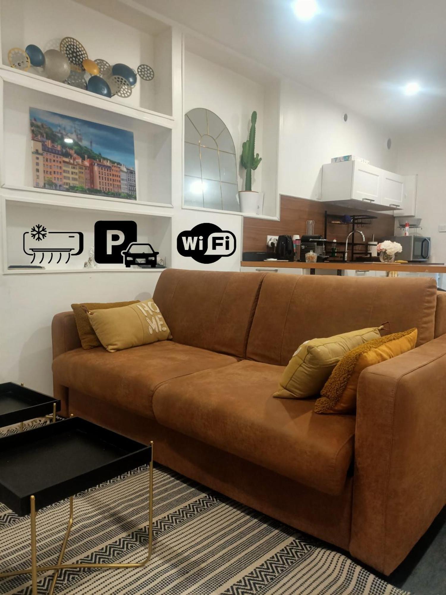 Апартаменты Le Petit Cocon - Parking Prive - Lyon Sud Венисьё Экстерьер фото